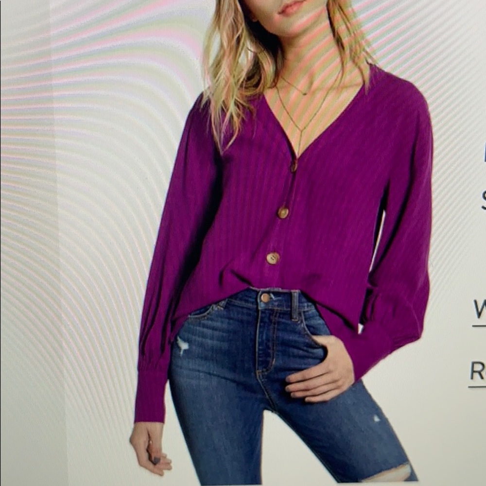 BP, Bishop Long Sleeve Blouse